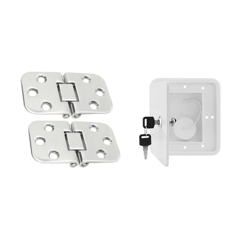 2Pcs Marine Level Hinge Grade Stainless Steel Mirror Polished With White Gravity Water Inlet Accessories Square
2Pcs Marine Level Hinge Grade Stainless Steel Mirror Polished With White Gravity Water Inlet Accessories Square
