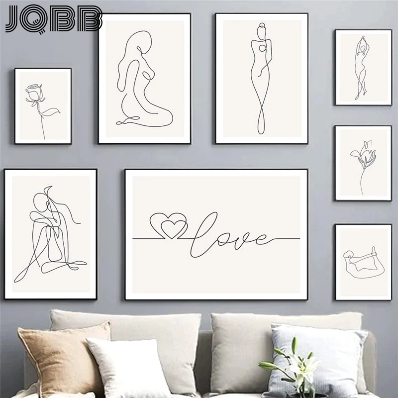 Hand Drawing Line Art Figure Canvas Painting Abstract Wall Art Picture Minimalist Modern Poster and Print Home Living Room Decor
Hand Drawing Line Art Figure Canvas Painting Abstract Wall Art Picture Minimalist Modern Poster and Print Home Living Room Decor