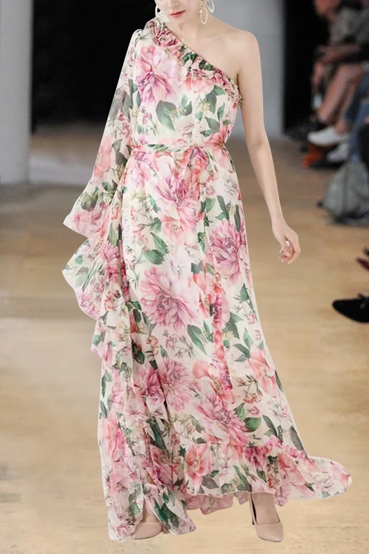 2021 summer new super fairy temperament gentle Chiffon print beach holiday mop dress elegant dress
2021 summer new super fairy temperament gentle Chiffon print beach holiday mop dress elegant dress
