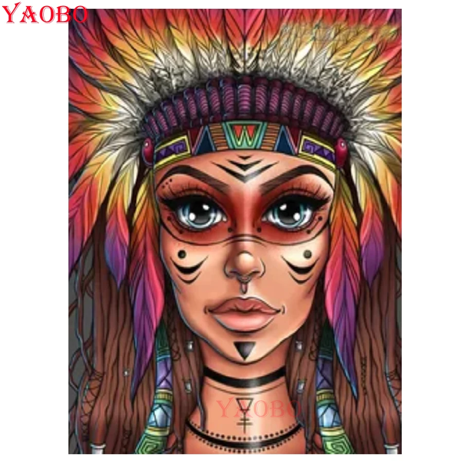 Indian girl with colored feathers Diamond Painting Crafts for Adults Diy Cross Stitch Kit Mosaic Diamond Embroidery Accessories
Indian girl with colored feathers Diamond Painting Crafts for Adults Diy Cross Stitch Kit Mosaic Diamond Embroidery Accessories