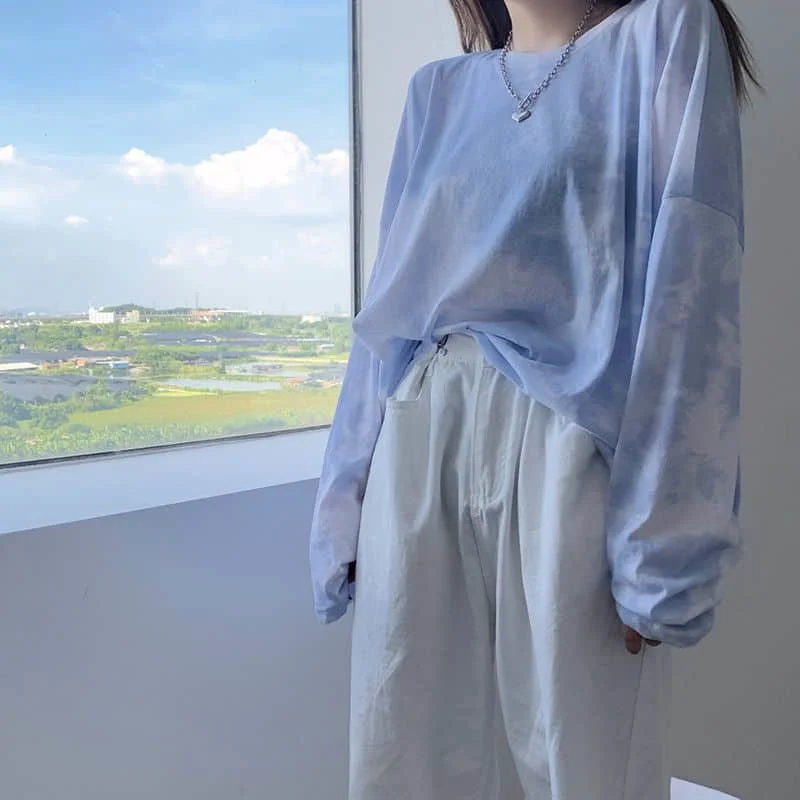 Large Size Long-sleeved T-shirt Women 200 Kg Loose Wild Hong Kong Style Tie-dye Korean Style Autumn New Student Bottoming Shirt
Large Size Long-sleeved T-shirt Women 200 Kg Loose Wild Hong Kong Style Tie-dye Korean Style Autumn New Student Bottoming Shirt
