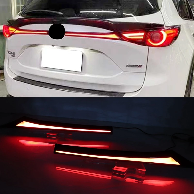 2PCS Multi-Function Car LED Rear Bumper Light Rear Fog Lamp Brake Light Turn Signal Light for Mazda CX-5 CX5 2017-2020
2PCS Multi-Function Car LED Rear Bumper Light Rear Fog Lamp Brake Light Turn Signal Light for Mazda CX-5 CX5 2017-2020