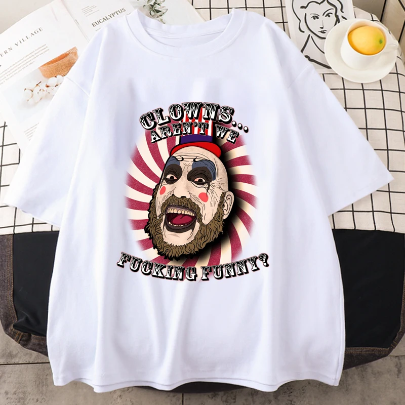 Captain Spaulding T Shirt Women 2021 Graphic Hot Streetwear Tshirt Funny Kawaii Clothes Female Captain Spaulding T-shirt Top Tee
Captain Spaulding T Shirt Women 2021 Graphic Hot Streetwear Tshirt Funny Kawaii Clothes Female Captain Spaulding T-shirt Top Tee