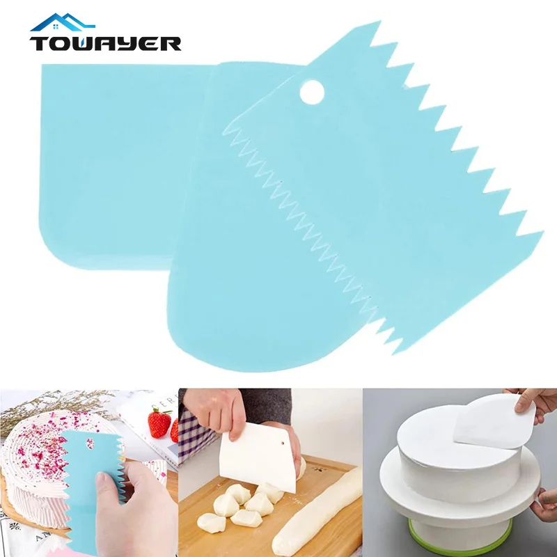 3PCS/Lot Dough Cake Cutter Slicer Spatula for Cake Cream Scraper Pasty Cutters Irregular Teeth Edge DIY Scraper
3PCS/Lot Dough Cake Cutter Slicer Spatula for Cake Cream Scraper Pasty Cutters Irregular Teeth Edge DIY Scraper