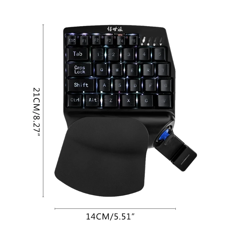 H7JA Wired Gaming Keyboard Mechanical Left-Hand Key Board Automatic Pressure Rocker
H7JA Wired Gaming Keyboard Mechanical Left-Hand Key Board Automatic Pressure Rocker