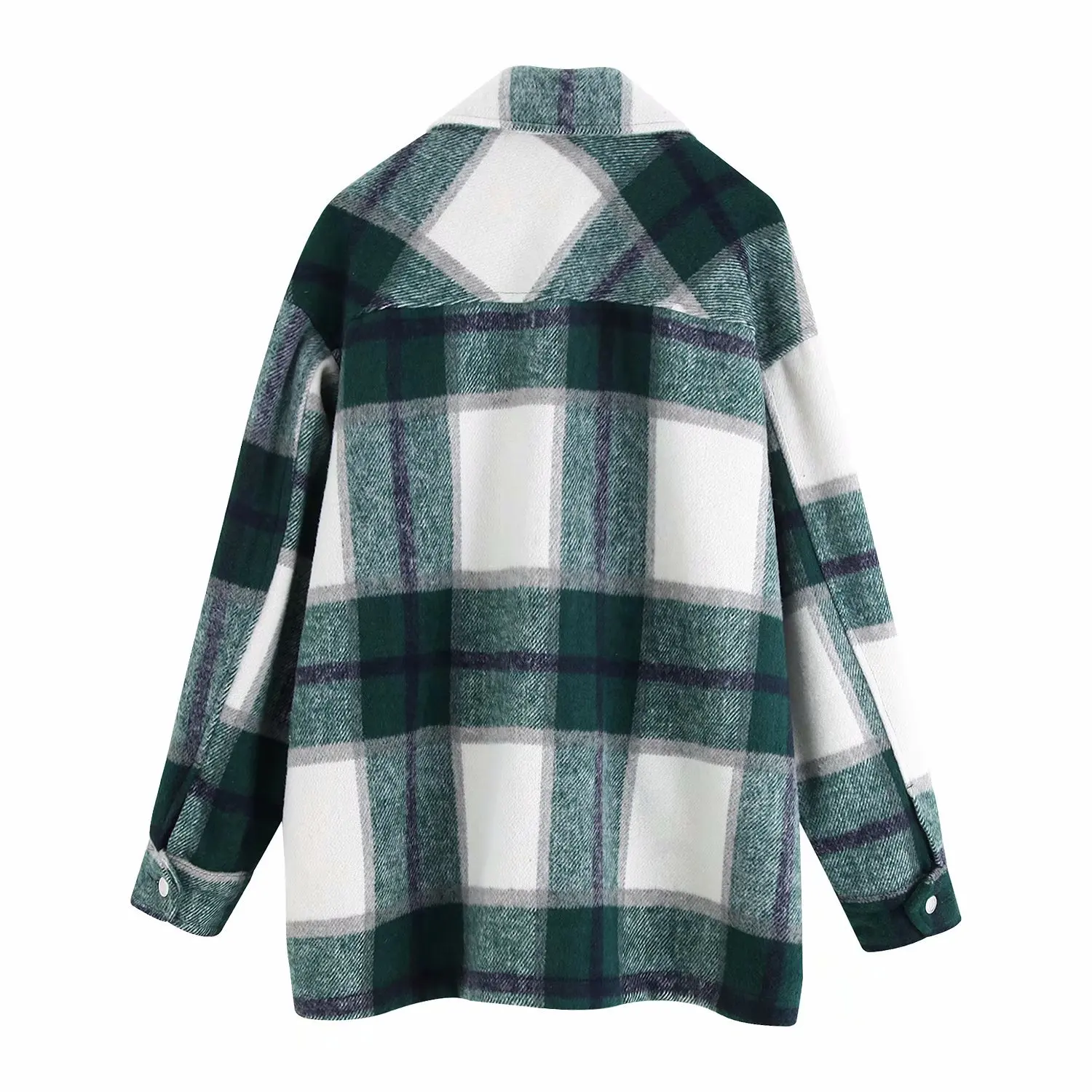 2020 New Womens oversized green plaid Jacket Coat long sleeve Female Winter retro Jacket Outerwear vintage Zbra loose Coat
2020 New Womens oversized green plaid Jacket Coat long sleeve Female Winter retro Jacket Outerwear vintage Zbra loose Coat