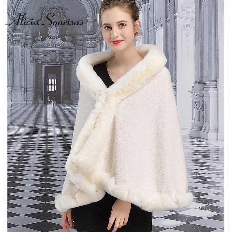 Winter Cloak Women New Faux Rabbit Fur Long Collar Poncho Lamb Fur Shawl Cape Plus SIze Loose Cardigan Coat
Winter Cloak Women New Faux Rabbit Fur Long Collar Poncho Lamb Fur Shawl Cape Plus SIze Loose Cardigan Coat