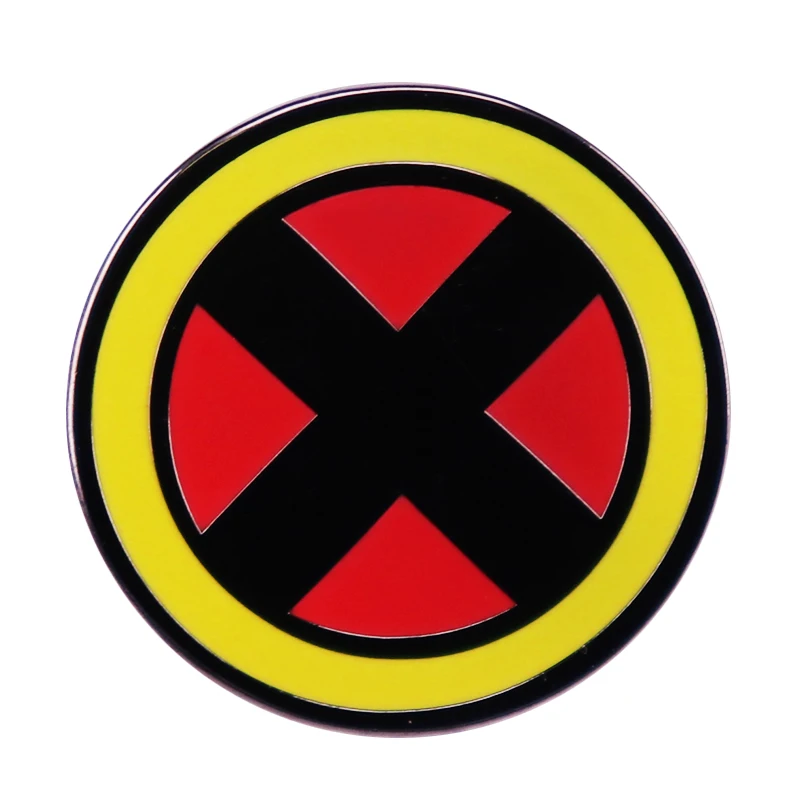 Эмалированная брошь-кнопка X Logo
Эмалированная брошь-кнопка X Logo