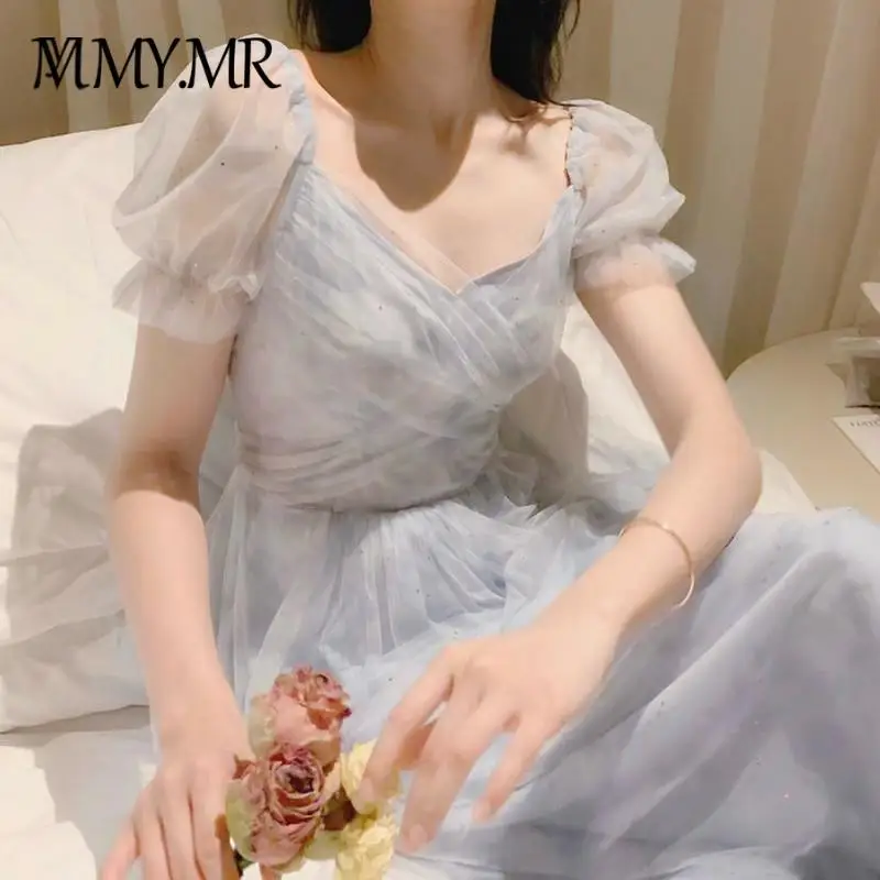 Summer Vintage Dress Women French Style Lace Chiffon Fairy Dress Casual Puff Sleeve Summer Autumn Clothes Designer Dress 2021
Summer Vintage Dress Women French Style Lace Chiffon Fairy Dress Casual Puff Sleeve Summer Autumn Clothes Designer Dress 2021
