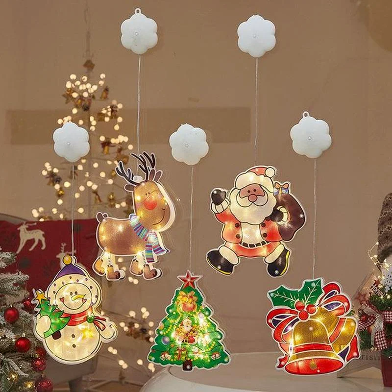 Suction Cup Color Lamp Hanglight Santa Claus Holiday Atmosphere Decor Christmas Room Glass Window Decorated Star Lights Lamp
Suction Cup Color Lamp Hanglight Santa Claus Holiday Atmosphere Decor Christmas Room Glass Window Decorated Star Lights Lamp