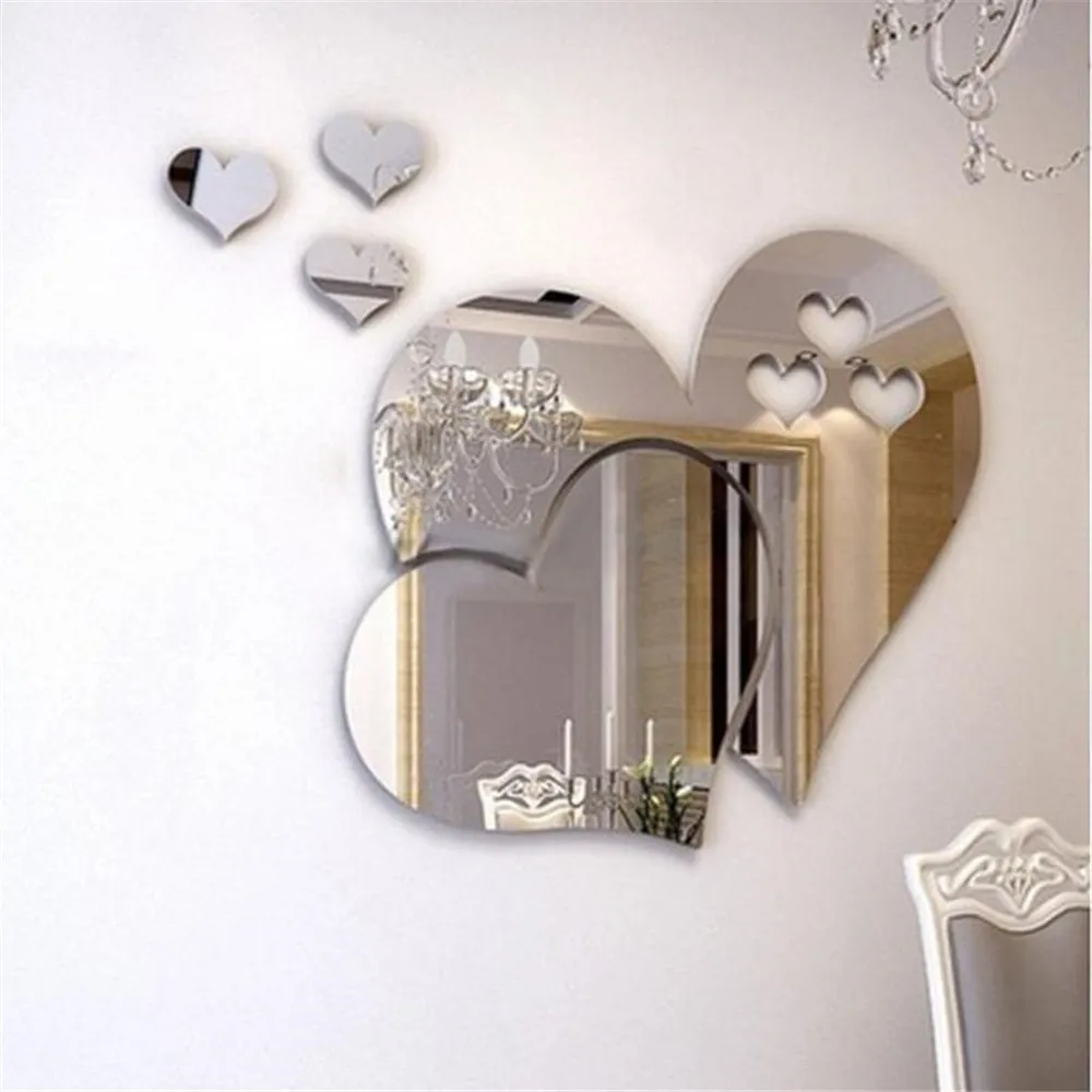 3d Mirror Love Hearts Wall Sticker Decal Diy Wall Stickers For Living Room Modern Style Home Room Art Mural Decor Removable
3d Mirror Love Hearts Wall Sticker Decal Diy Wall Stickers For Living Room Modern Style Home Room Art Mural Decor Removable