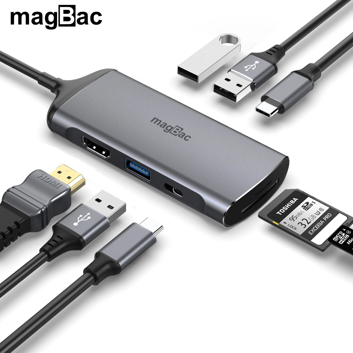 USB C Hub 4K HDMI Hp Elitebook Type C Docking Station PC Accessories For Macbook Pro Lenovo USB Type C 3.0 Hub 100W PD Charging
USB C Hub 4K HDMI Hp Elitebook Type C Docking Station PC Accessories For Macbook Pro Lenovo USB Type C 3.0 Hub 100W PD Charging