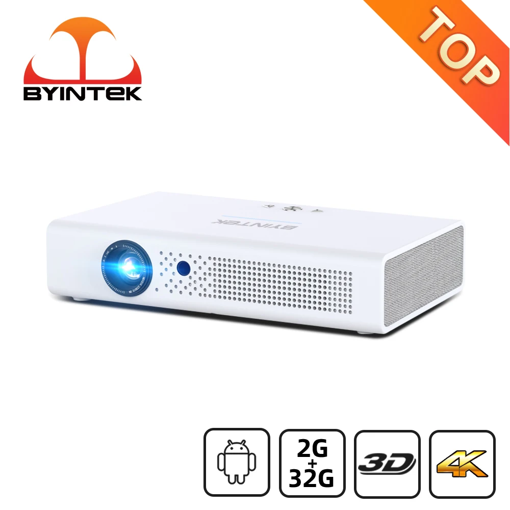 BYINTEK R19 3D 4K Smart Android WIFI Video LED Portable Mini DLP Full HD 1080P Home Theater Video Projetor for 300inch Cinema
BYINTEK R19 3D 4K Smart Android WIFI Video LED Portable Mini DLP Full HD 1080P Home Theater Video Projetor for 300inch Cinema