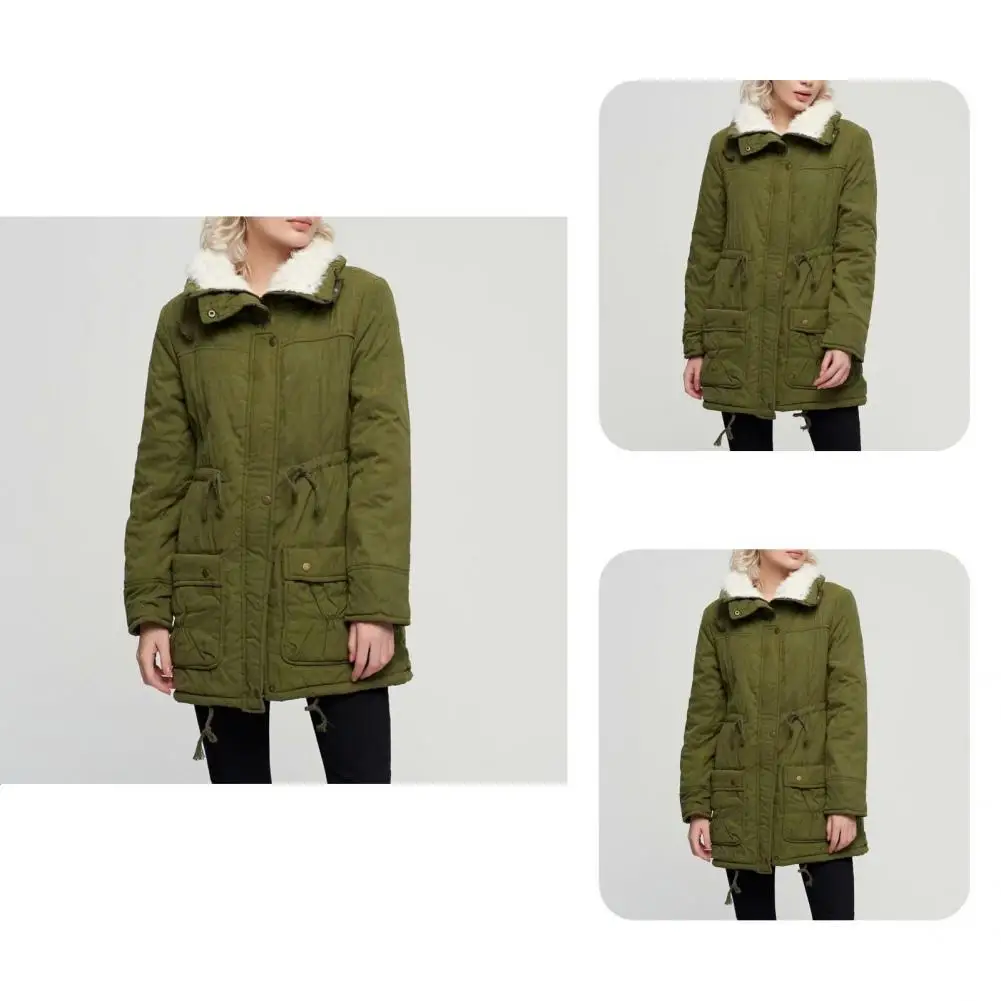Winter Jacket Chic Scratch Resistant Women Jacket Lapel Design Breathable Women Jacket 
Winter Jacket Chic Scratch Resistant Women Jacket Lapel Design Breathable Women Jacket
