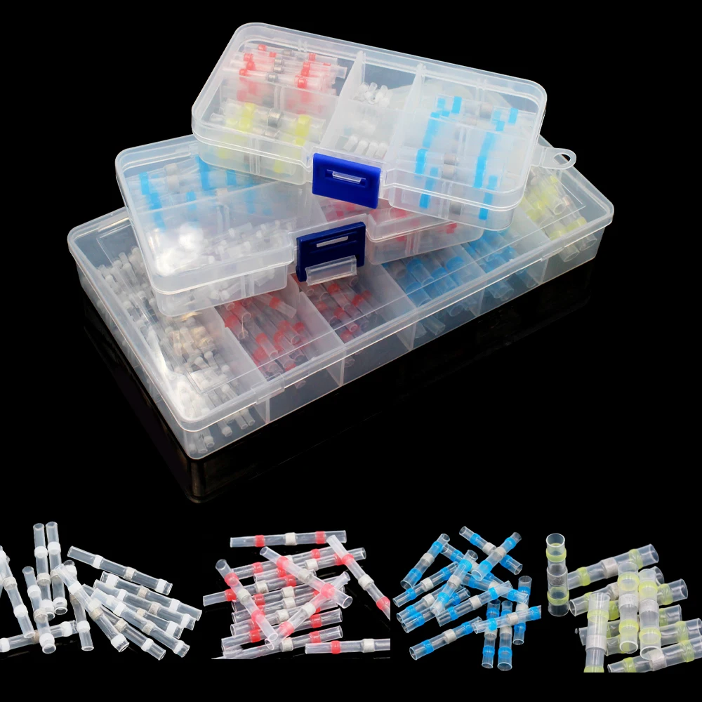 250/100Pcs solder seal wire connectors, Heat Shrink Butt Connectors Waterproof and Insulated ElectricalTerminals,Automotive car
250/100Pcs solder seal wire connectors, Heat Shrink Butt Connectors Waterproof and Insulated ElectricalTerminals,Automotive car