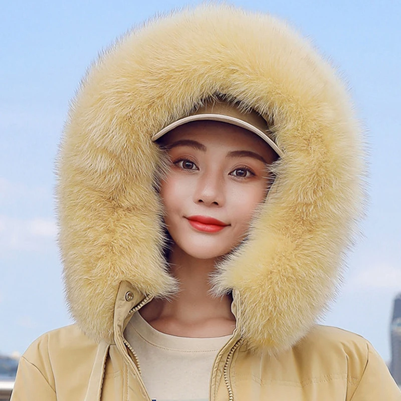 Winter Women Parkas Down Jacket Big Fox Fur Thick Slim Long Coat Zipper Hooded Female Long Warm Coat Outwear
Winter Women Parkas Down Jacket Big Fox Fur Thick Slim Long Coat Zipper Hooded Female Long Warm Coat Outwear