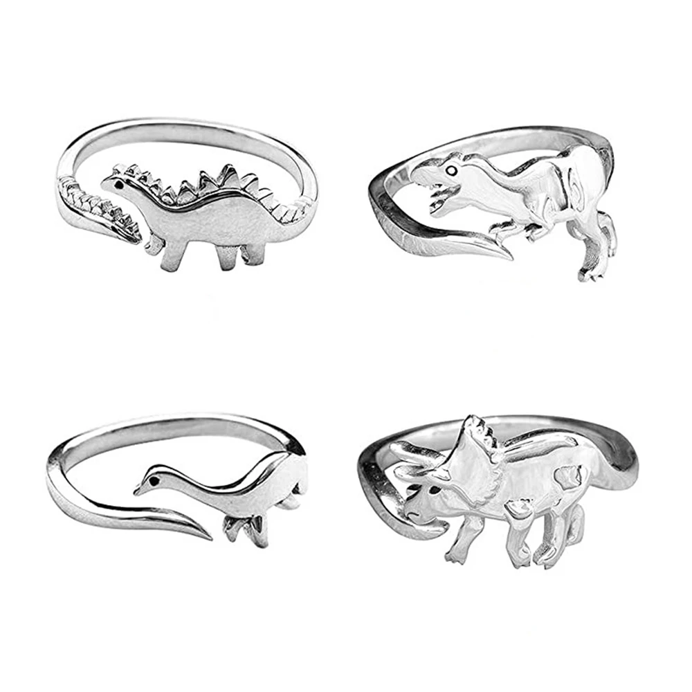 Милые Изысканные кольца для женщин кольцо в форме динозавра простого дизайна