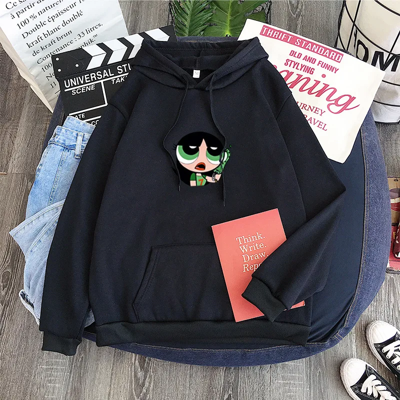 Sudadera con capucha Powerpuff para hombre y mujer, ropa de calle informal holgadaA25 con estampado de lana, Tops Harajuku
Sudadera con capucha Powerpuff para hombre y mujer, ropa de calle informal holgadaA25 con estampado de lana, Tops Harajuku