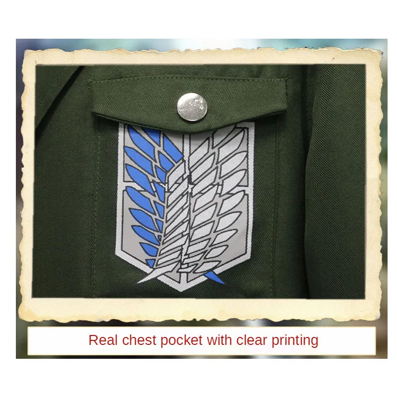 New Attack on the Titan Cosplay Costume Green Cloak Investigation Corps Full Set of Cos Allen Uniforms Army Green Long Coat
New Attack on the Titan Cosplay Costume Green Cloak Investigation Corps Full Set of Cos Allen Uniforms Army Green Long Coat