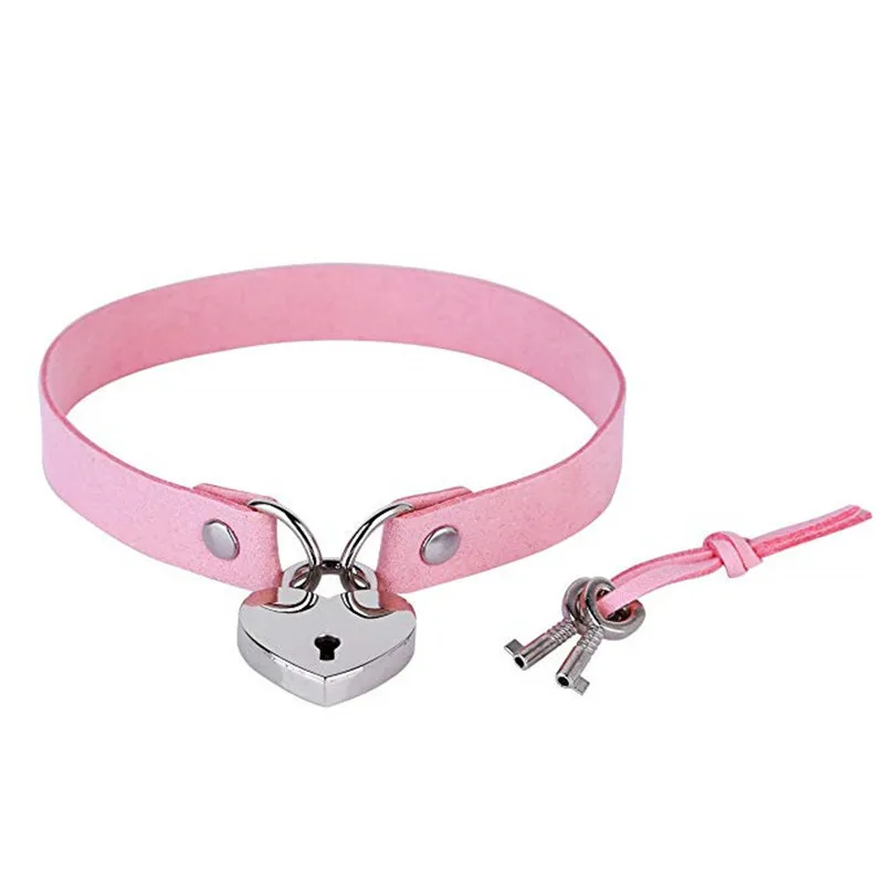 New Punk Sexy Leather Heart&Lock Pendant Necklaces Goth Fashion Collar Chokers Necklace For Women Men Jewelry Bijoux Gift
New Punk Sexy Leather Heart&Lock Pendant Necklaces Goth Fashion Collar Chokers Necklace For Women Men Jewelry Bijoux Gift
