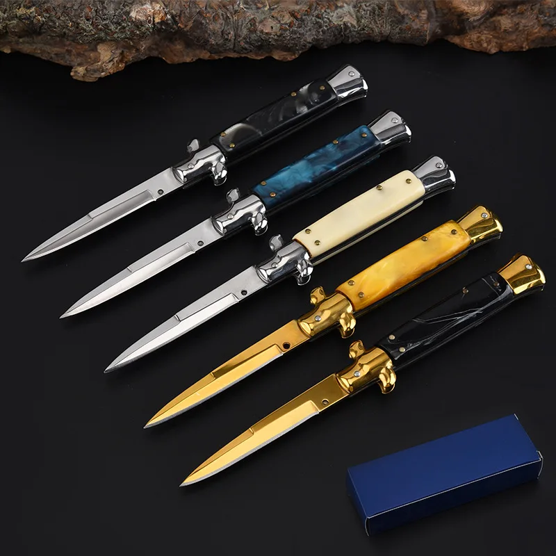 

Folding Pocket Knife Outdoor Survival Tactical Knife 440C Titanium Combat Camping Rescue Hunting Knives Utility EDC Multi Tools