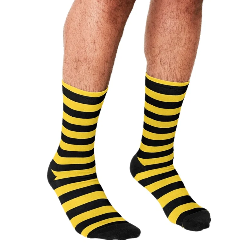 Funny Men's socks Yellow Honey Bee Stripes Pattern Printed hip hop Men Happy Socks cute boys street style Crazy Socks for men
Funny Men's socks Yellow Honey Bee Stripes Pattern Printed hip hop Men Happy Socks cute boys street style Crazy Socks for men