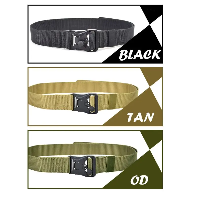 Adjustable Heavy Duty Belt Military Nylon Waist Belts with Magnetic Quick-Release Buckle
Adjustable Heavy Duty Belt Military Nylon Waist Belts with Magnetic Quick-Release Buckle