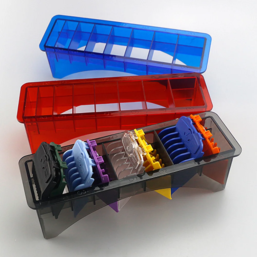 

Barbershop Electric Clipper Universal Guide Combs Caliper Box Storage Box Accessories Hairdressing Tools Limit Comb Storage Box