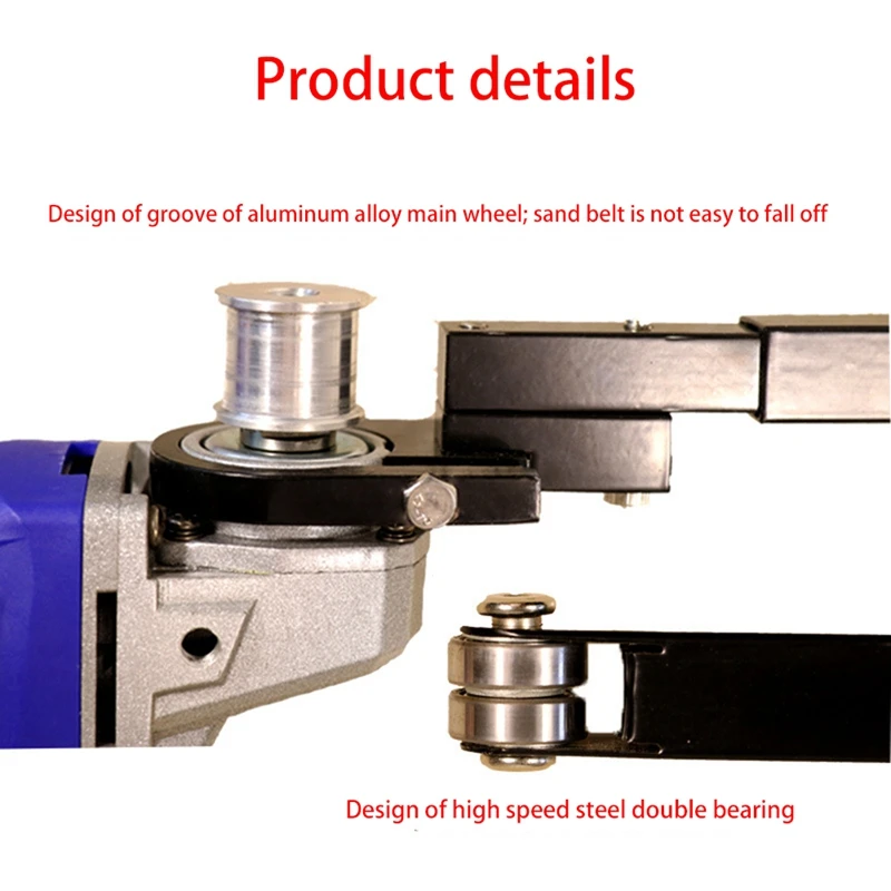 Angle Grinder Sander Sanding Belt Adapter Grinding Machine Woodworking Sander Belt Power Tool for Model 100Angle Grinder
Angle Grinder Sander Sanding Belt Adapter Grinding Machine Woodworking Sander Belt Power Tool for Model 100Angle Grinder