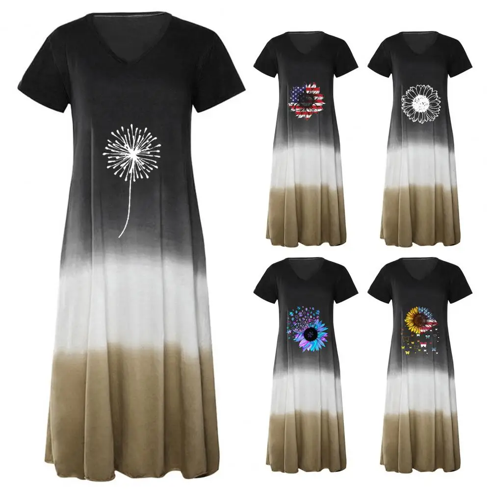 Comfy Simple Flower Print V Neck Summer Dress Women Dress V Neck Streetwear
Comfy Simple Flower Print V Neck Summer Dress Women Dress V Neck Streetwear