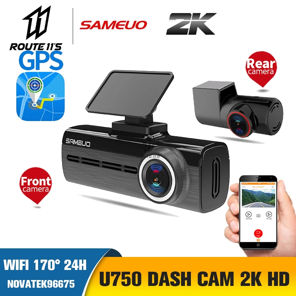 SAMEUO U750 Pro Dash Cam Rear View GPS Auto Dashcam Wifi For Camera HD 1440p 2k Video Recorder Reverse Dvr 24h Parking Monitor
SAMEUO U750 Pro Dash Cam Rear View GPS Auto Dashcam Wifi For Camera HD 1440p 2k Video Recorder Reverse Dvr 24h Parking Monitor