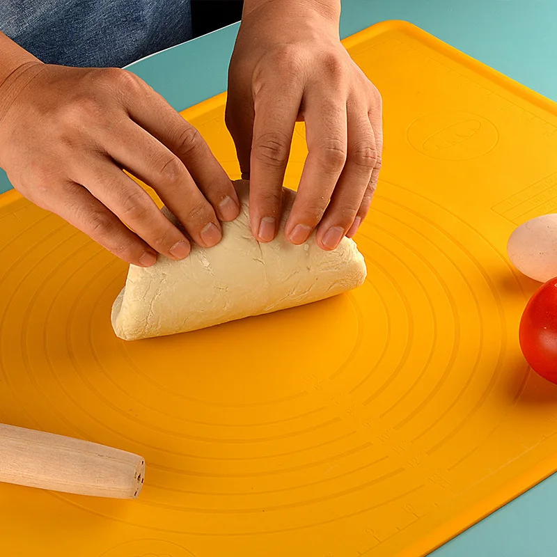 Home Kitchen Silicone Mat Cake Baking Accessories Tool Non-Stick Dough Rolling Pin Kneading Pad Thickened Large Food Grade Panel
Home Kitchen Silicone Mat Cake Baking Accessories Tool Non-Stick Dough Rolling Pin Kneading Pad Thickened Large Food Grade Panel