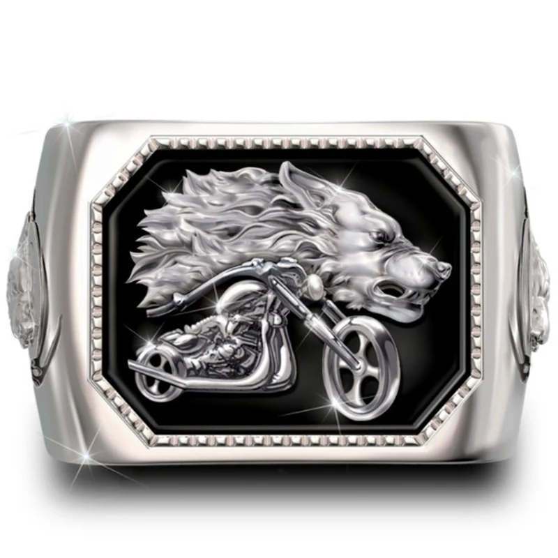 New personality fashion domineering wolf head motorcycle men's ring punk hip-hop trend jewelry accessories wholesale
New personality fashion domineering wolf head motorcycle men's ring punk hip-hop trend jewelry accessories wholesale