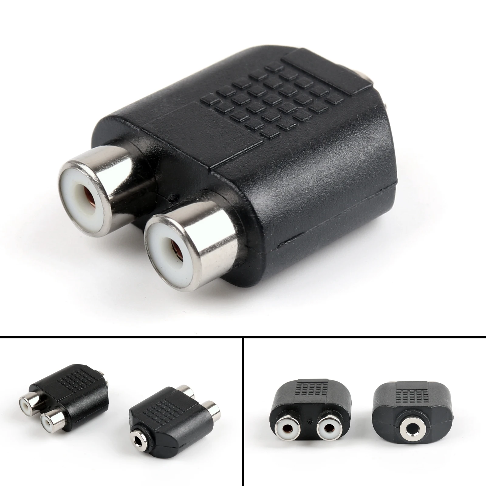 Artudatech 100 Pcs 2RCA Female to 3.5mm Female Jack Y Splitter Audio Cable Adapter Connector Parts
Artudatech 100 Pcs 2RCA Female to 3.5mm Female Jack Y Splitter Audio Cable Adapter Connector Parts