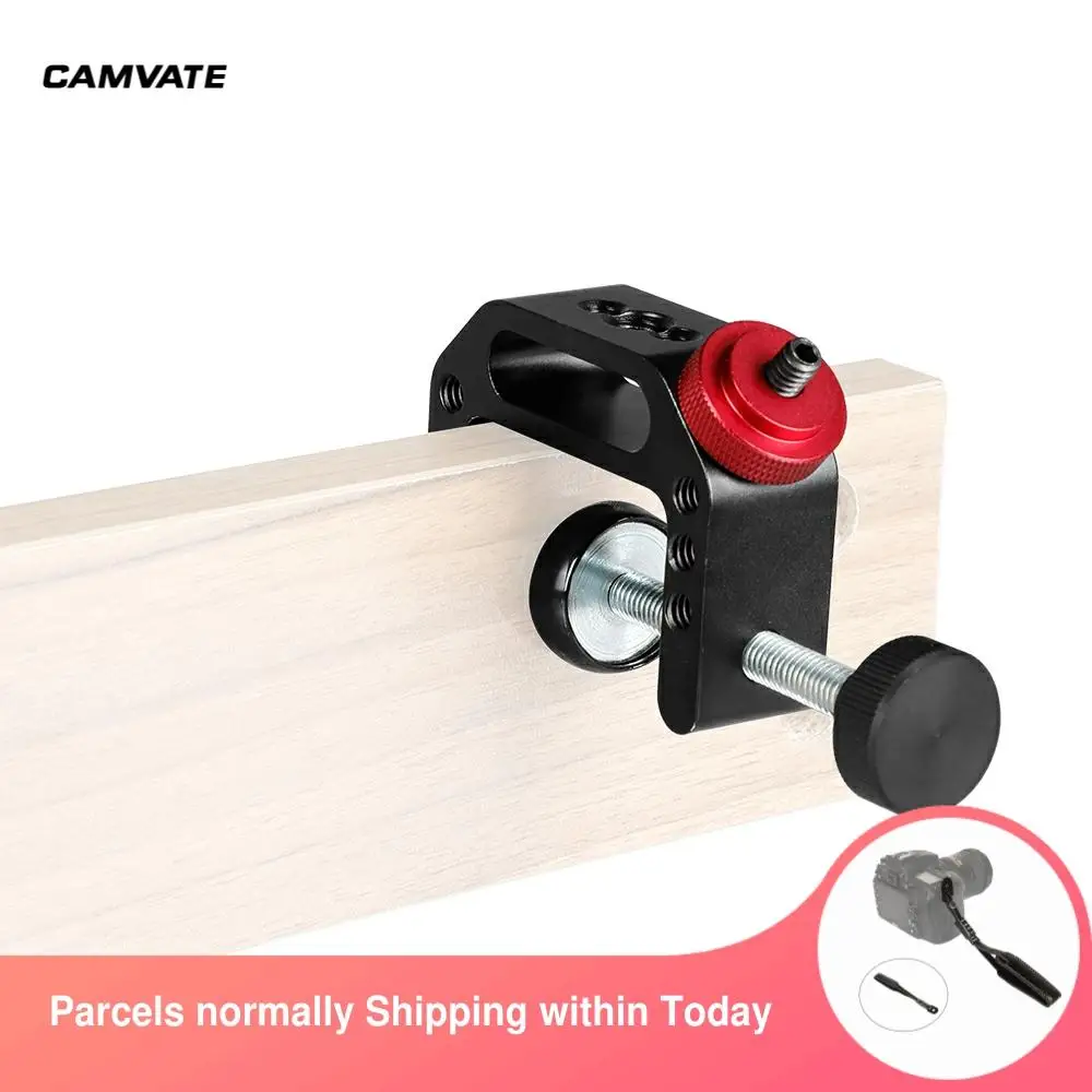 CAMVATE Universal C-Clamp Support Clamps With 1/4"-20 Thread Screw Mount For Microphone/Monitor/Flash/Video Light/LCD Mounting
CAMVATE Universal C-Clamp Support Clamps With 1/4"-20 Thread Screw Mount For Microphone/Monitor/Flash/Video Light/LCD Mounting