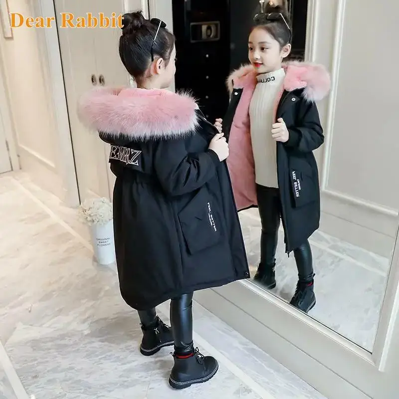 Children Winter Down Cotton Jacket New Fashion Girl Clothing Kids Clothes Thick Parka faux Fur Coat Hooded Snowsuit Outerwear
Children Winter Down Cotton Jacket New Fashion Girl Clothing Kids Clothes Thick Parka faux Fur Coat Hooded Snowsuit Outerwear