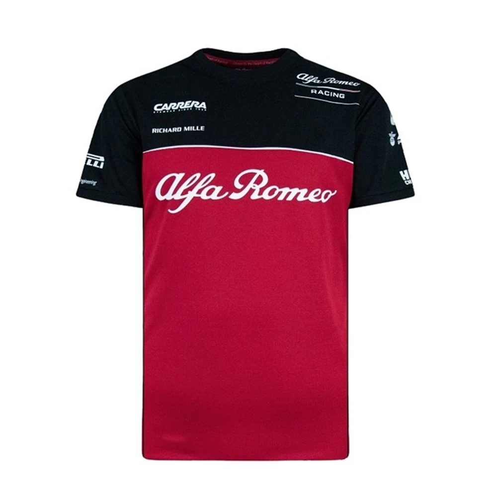 Summer F1 Alfa Romeo Team Formula One Race Short-Sleeved Men's And Women's Outdoor Extreme Sports Off-Road Enthusiasts T-Shirt 
Summer F1 Alfa Romeo Team Formula One Race Short-Sleeved Men's And Women's Outdoor Extreme Sports Off-Road Enthusiasts T-Shirt