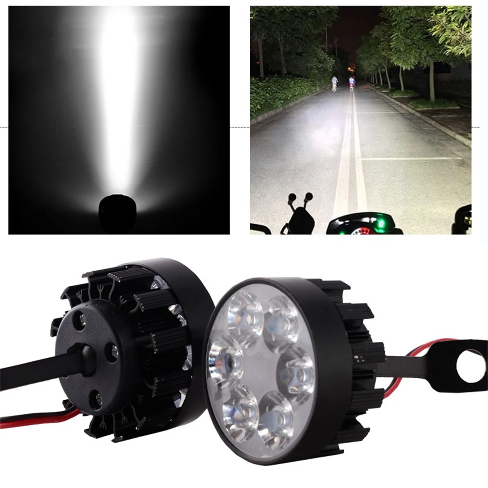 2Pcs Motorcycles Headlight 3000LM 6000-6500K White Super Bright Spot Fog Lights 6 LED Front Head Lamp 12V 18W
2Pcs Motorcycles Headlight 3000LM 6000-6500K White Super Bright Spot Fog Lights 6 LED Front Head Lamp 12V 18W