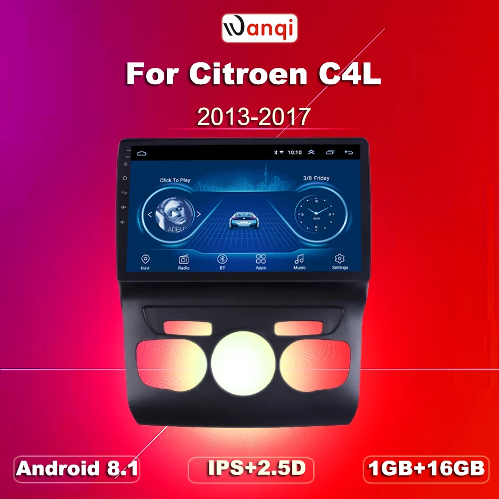 Автомагнитола для Citroen C4L горячая Распродажа-2013 Android 2017 HD 8 1 дюймов сенсорный экран