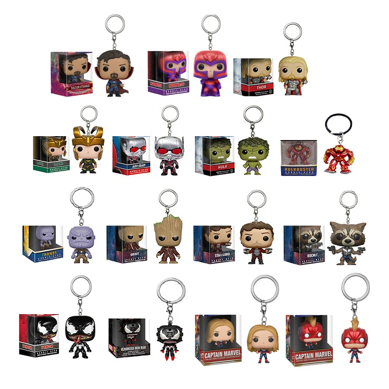 FUNKO Мстители Тор Локи танос чудо яд доктор необычный Карманный Брелок виниловая