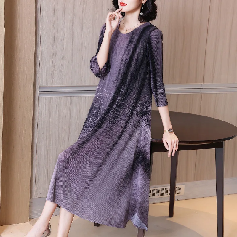 High End Middle-aged Mother's Age Reducing Dress Spring 2021 New Women's Loose Plus Size Dress
High End Middle-aged Mother's Age Reducing Dress Spring 2021 New Women's Loose Plus Size Dress