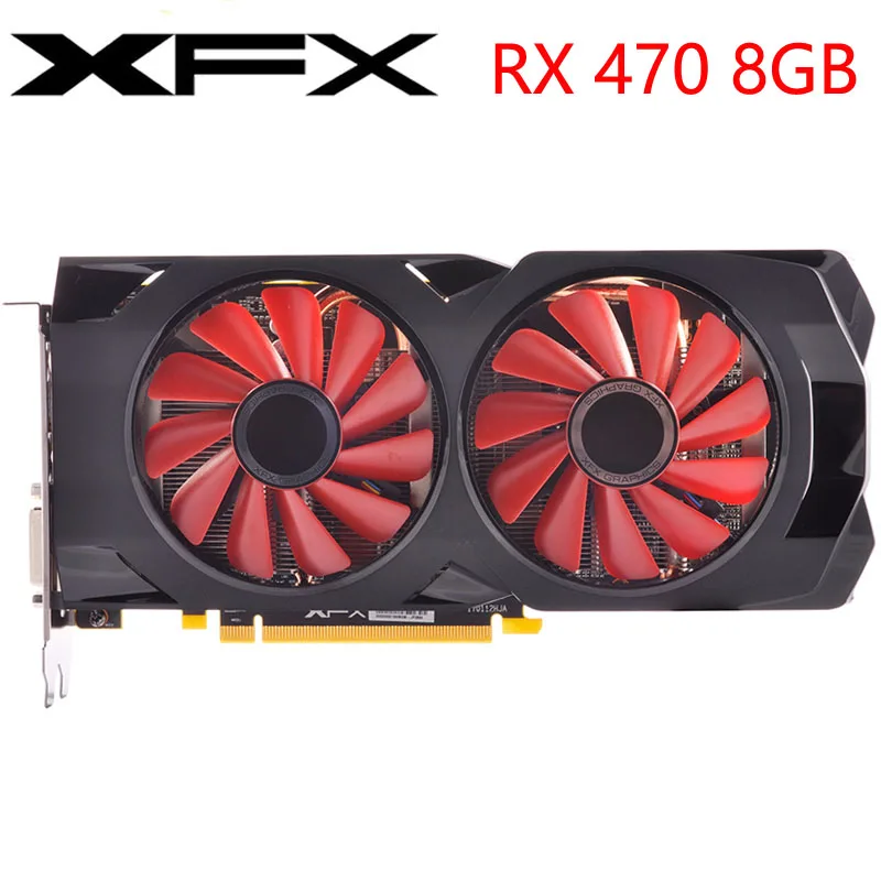 Видеокарта XFX RX 470 8 Гб 256 бит GDDR5 видеокарты для AMD 400 серии VGA карты RX470 DisplayPort 570 580 480