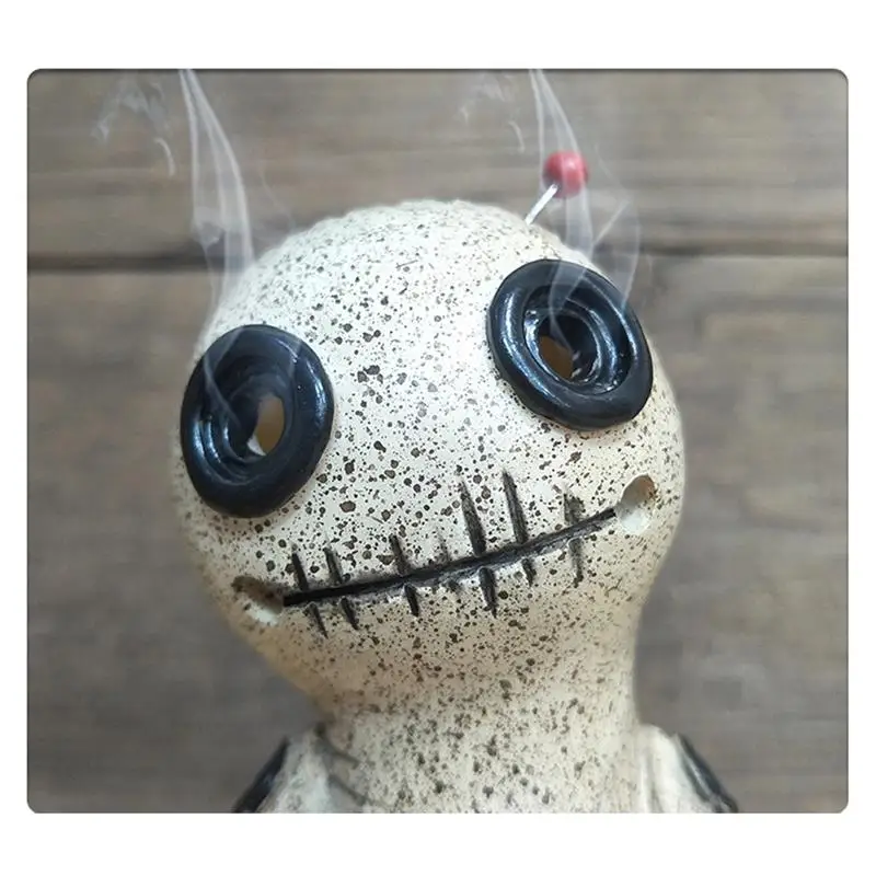Voodoo Doll Cone Burner Incense Burner Desktop Resin Ornament Handmade Carft Ornaments Decorative Props Home Decoration Censer
Voodoo Doll Cone Burner Incense Burner Desktop Resin Ornament Handmade Carft Ornaments Decorative Props Home Decoration Censer
