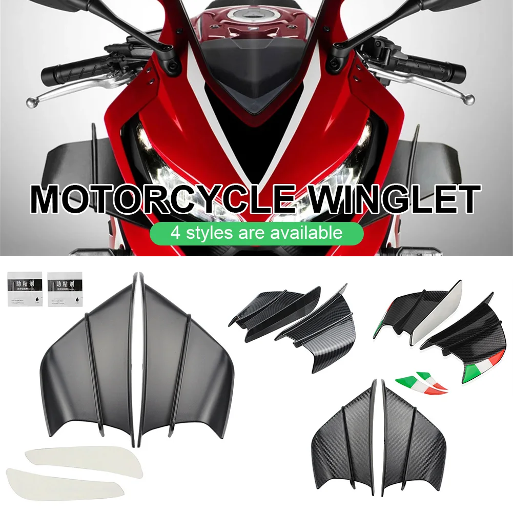 Motorcycle Winglet Aerodynamic Spoiler Wing high quality Carbon ABS Fiber with Adhesive for Yamaha YZF R1 R6 R25 BMW S1000RR
Motorcycle Winglet Aerodynamic Spoiler Wing high quality Carbon ABS Fiber with Adhesive for Yamaha YZF R1 R6 R25 BMW S1000RR