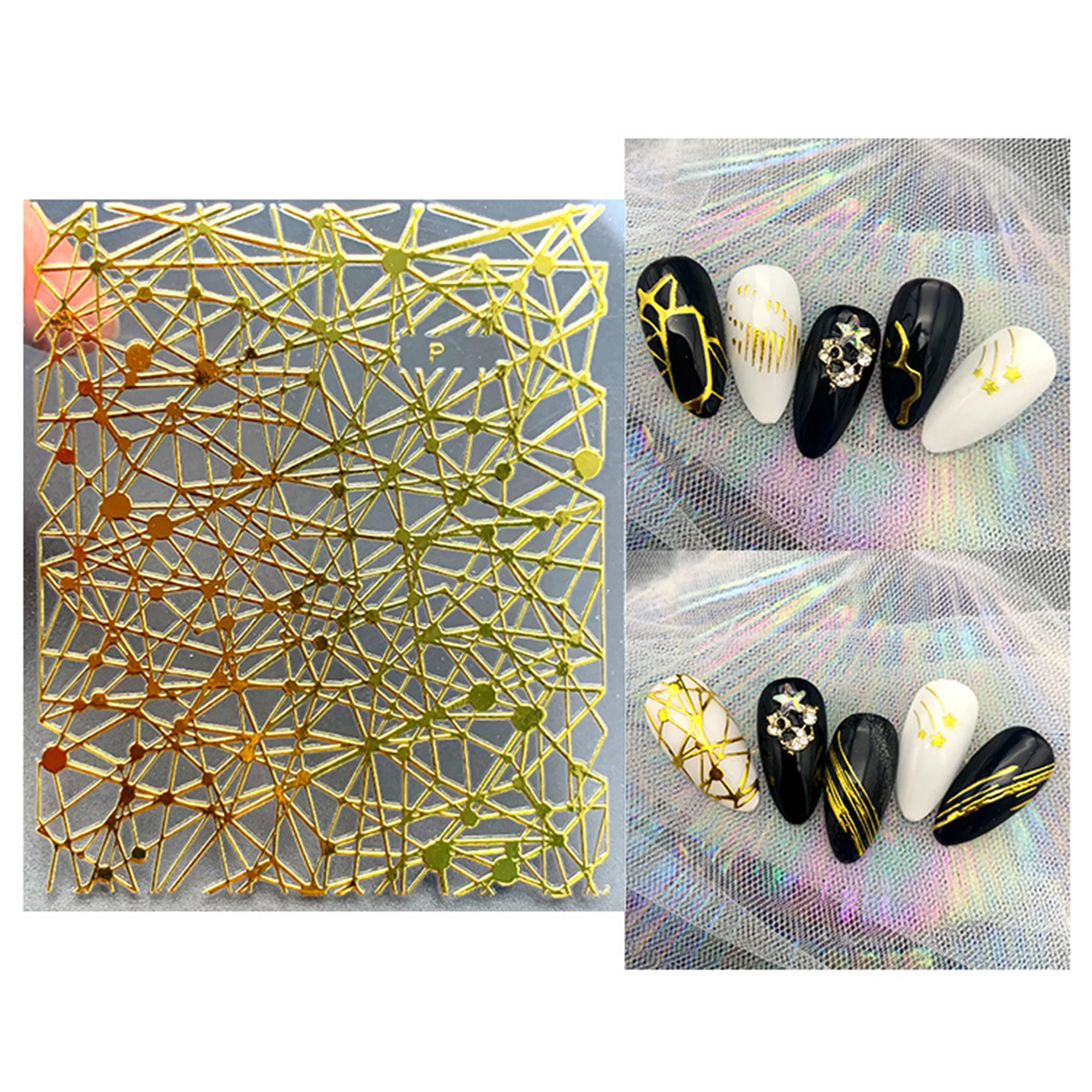 Simple Retro Texture Nail Sticker Fashion Laser Nail Polish Sticker Black Gold Nail Art Sticker Decoration
Simple Retro Texture Nail Sticker Fashion Laser Nail Polish Sticker Black Gold Nail Art Sticker Decoration