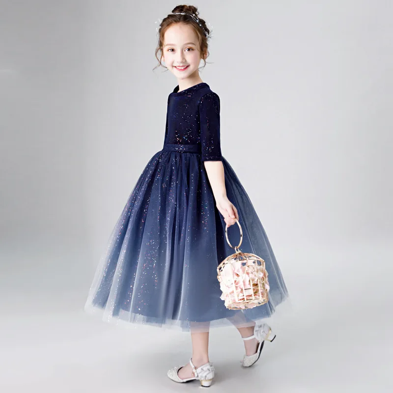 New Shelves Kids Flower Girl Dress Thickening Warm O-neck Half Sleeve Sequins Elegant Organza Ball Dress Girl Beauty Dress
New Shelves Kids Flower Girl Dress Thickening Warm O-neck Half Sleeve Sequins Elegant Organza Ball Dress Girl Beauty Dress