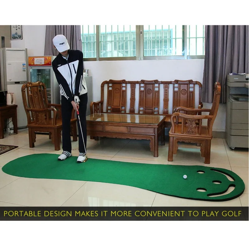 Protable Golf Putting Green Indoor Outdoor Backyard Golf Practice Putting Trainer Mat Golf Practice Mat Carpet Golf Supplies
Protable Golf Putting Green Indoor Outdoor Backyard Golf Practice Putting Trainer Mat Golf Practice Mat Carpet Golf Supplies