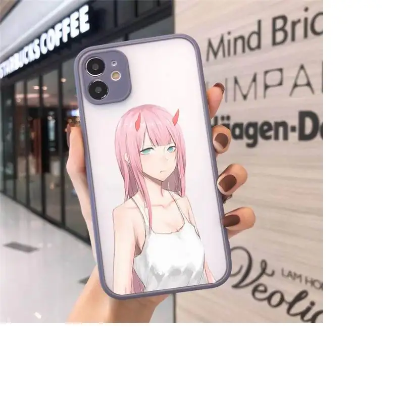 Zero Two the FranXX sexy girl Phone Case For iPhone 12 11 Mini Pro XR XS Max 7 8 Plus X Matte transparent Gray Back Cover
Zero Two the FranXX sexy girl Phone Case For iPhone 12 11 Mini Pro XR XS Max 7 8 Plus X Matte transparent Gray Back Cover