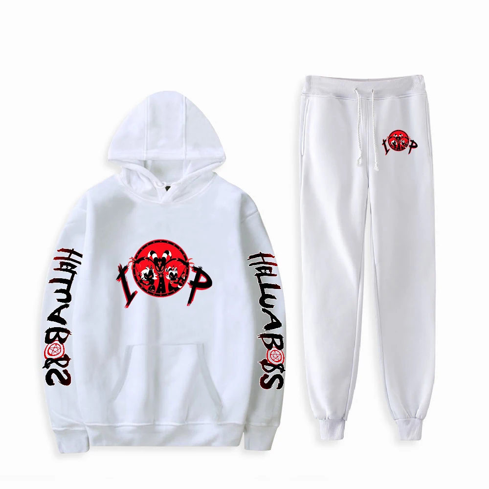 Helluva Boss Sweatshirt Unisex Two Piece Set Hoodie+Jogger Pant Harajuku Streetwear 2021 American Anime Clothes Women Men's Set
Helluva Boss Sweatshirt Unisex Two Piece Set Hoodie+Jogger Pant Harajuku Streetwear 2021 American Anime Clothes Women Men's Set