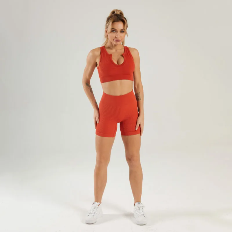 2021 New Seamless Yoga sets woman sportswear stretch shorts set push up sports bra high waist shorts workout tracksuit Shirt
2021 New Seamless Yoga sets woman sportswear stretch shorts set push up sports bra high waist shorts workout tracksuit Shirt